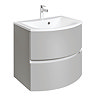 Bauhaus Svelte Two Drawer Vanity Unit & Basin - Storm Grey Matt Large Image