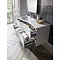 Bauhaus - Svelte Two Drawer Vanity Unit & Basin - White Gloss Profile Large Image