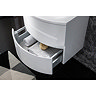 Bauhaus - Svelte Two Drawer Vanity Unit & Basin - White Gloss additional Large Image