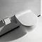 Bauhaus - Svelte Wall Hung Pan with Soft Close Seat - White Feature Large Image