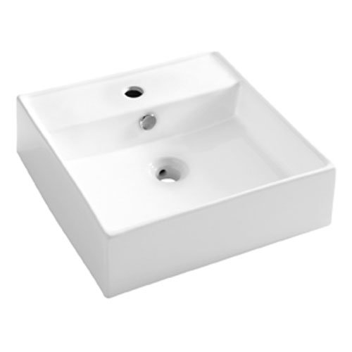 Bauhaus - Tenerife 1 Tap Hole Countertop or Wall Mounted Basin - 465 x 455mm Large Image