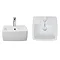Bauhaus - Touch 40 1 Tap Hole Countertop or Wall Mounted Basin - 400 x 400mm Profile Large Image