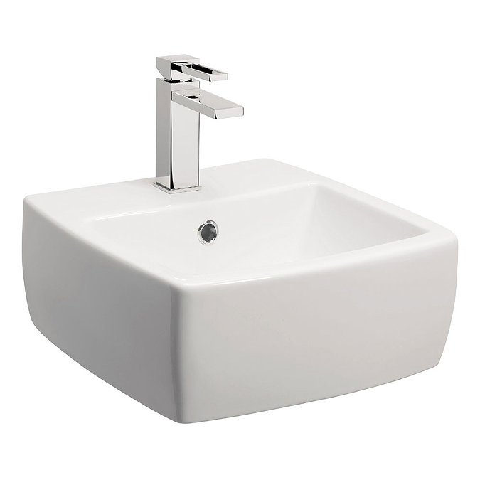 Bauhaus - Touch 40 1 Tap Hole Countertop or Wall Mounted Basin - 400 x 400mm Large Image