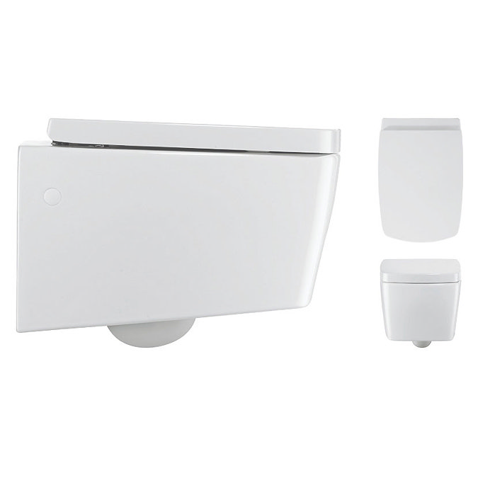 Bauhaus - Touch Wall Hung Pan with Soft Close Seat Profile Large Image