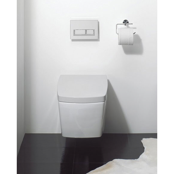 Bauhaus - Touch Wall Hung Pan with Soft Close Seat Feature Large Image