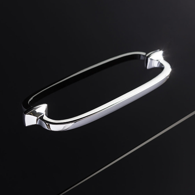 Bauhaus Waldorf 1500mm Wall Hung Vanity Unit with Chrome Legs + Bow Handles Profile Large Image