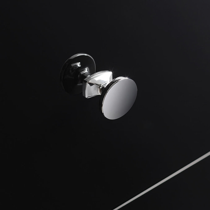 Bauhaus Waldorf 800mm Wall Hung Vanity Unit with Chrome Legs + Knobs Standard Large Image