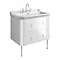 Bauhaus Waldorf 800mm Wall Hung Vanity Unit with Chrome Legs + Knobs Large Image