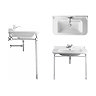 Bauhaus - Waldorf Art Deco 100 Console Basin  Profile Large Image