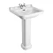 Bauhaus - Waldorf Art Deco 60 Basin & Pedestal Large Image