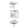 Bauhaus - Waldorf Art Deco 60 Wall Mounted Basin  Feature Large Image