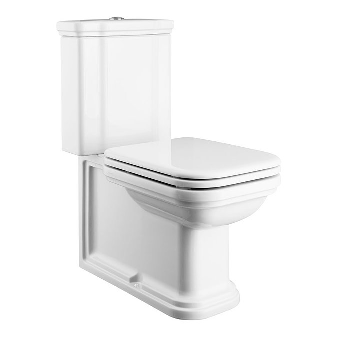 Bauhaus - Waldorf Art Deco Close Coupled Toilet with Soft Close Seat Large Image