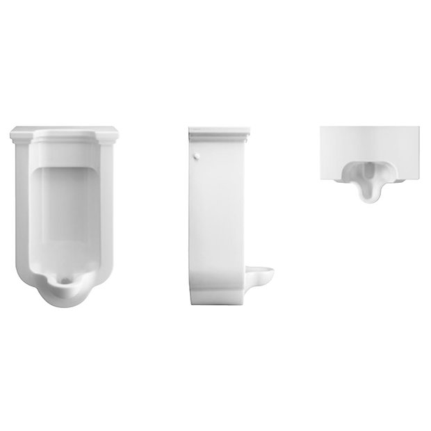 Bauhaus Waldorf Art Deco Wall Hung Urinal Victorian Plumbing.co.uk