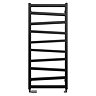 Bauhaus Wedge Towel Rail - 500 x 1096mm - Metallic Black Matte Large Image