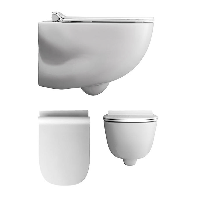 Bauhaus Wild Rimless Wall Hung WC + Soft Close Seat Feature Large Image