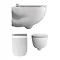 Bauhaus Wild Rimless Wall Hung WC + Soft Close Seat  Feature Large Image