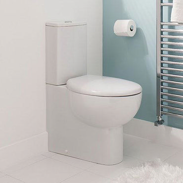 Bauhaus - Wisp Close Coupled Toilet with Soft Close Seat Profile Large Image