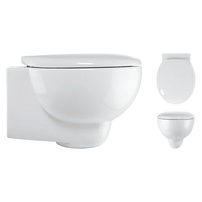 Bauhaus - Wisp Wall Hung Pan with Soft Close Seat Profile Large Image