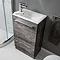 Bauhaus Zion Single Door Floor Standing Unit + Basin - Driftwood  Feature Large Image