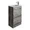 Bauhaus Zion Single Door Floor Standing Unit + Basin - Driftwood Large Image