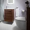 Bauhaus Zion Single Door Wall Hung Unit + Basin - White Gloss Feature Large Image