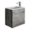 Bauhaus Zion Single Drawer Wall Hung Unit + Basin - Driftwood Large Image