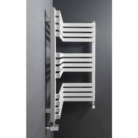 Bauhaus Zion Towel Rail - 350 x 735mm - Metallic Black Matte Feature Large Image