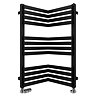 Bauhaus Zion Towel Rail - 350 x 735mm - Metallic Black Matte Large Image
