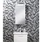 Bauhaus - 400mm Illuminated Aluminium Mirrored Cabinet with Shaving Socket - CB4080AL In Bathroom La