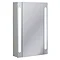 Bauhaus - 550mm Illuminated Aluminium Mirrored Cabinet with Shaving Socket - CB5580AL Large Image