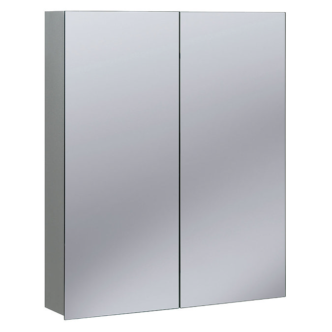 Bauhaus - 600mm Aluminium Mirrored Cabinet - CB6070AL Large Image