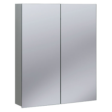 Bauhaus - 600mm Aluminium Mirrored Cabinet - CB6070AL Profile Large Image