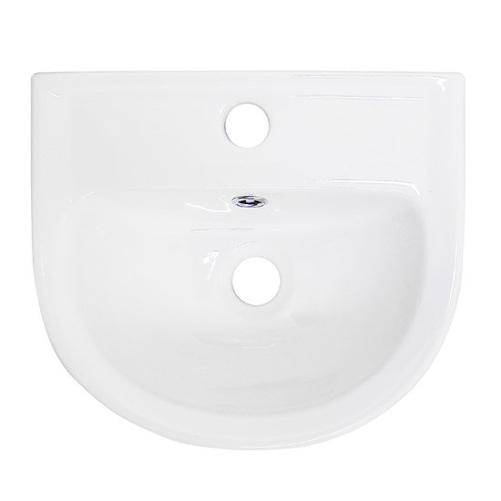 Premier - Bay 350 Wall Hung Basin 1TH - 350 x 305 x 140mm - NBV135 Profile Large Image