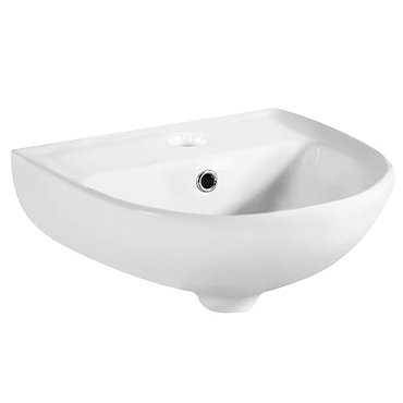 Premier - Bay 350 Wall Hung Basin 1TH - 350 x 305 x 140mm - NBV135 Profile Large Image