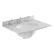 Bayswater 600mm 3TH Grey Marble Single Bowl Basin Top Large Image