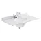 Bayswater 800mm 1TH White Marble Single Bowl Basin Top Large Image