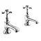 Bayswater Black Crosshead Traditional Basin Taps Large Image