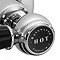 Bayswater Black Lever Domed Collar 3 Tap Hole Wall Mounted Bath Filler Profile Large Image