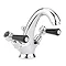 Bayswater Black Lever Domed Collar Mono Basin Mixer + Pop-Up Waste Large Image