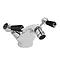 Bayswater Black Lever Domed Collar Mono Bidet Mixer + Pop-Up Waste Large Image