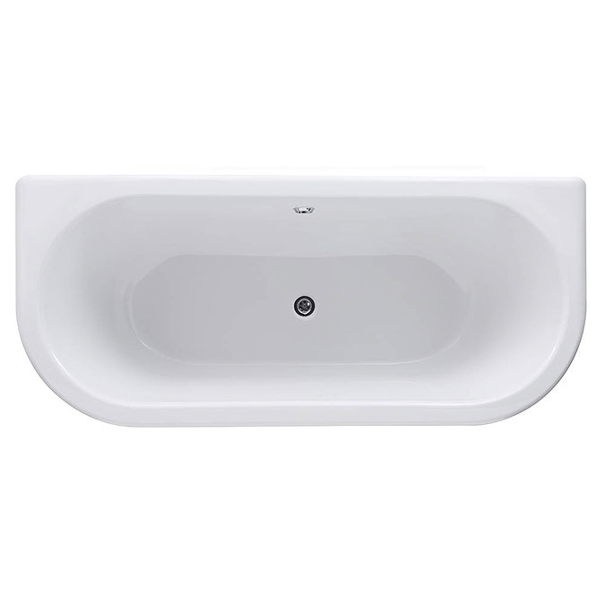 Bayswater Courtnell 1700mm Double Ended Back-To-Wall Freestanding Bath  Profile Large Image