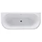 Bayswater Courtnell 1700mm Double Ended Back-To-Wall Freestanding Bath  Profile Large Image