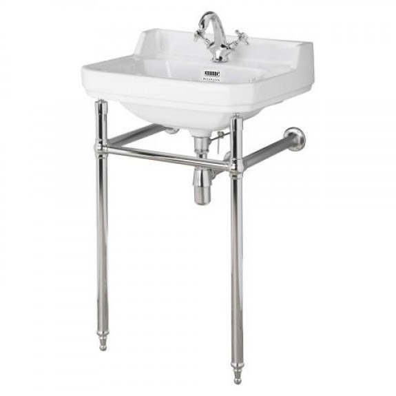 Bayswater Fitzroy 1TH Basin & Chrome Wash Stand Large Image