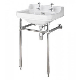 Bayswater Fitzroy 2TH Basin & Chrome Wash Stand Large Image