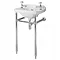 Bayswater Fitzroy 515mm Cloakroom Basin 2TH & Chrome Wash Stand Large Image