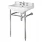 Bayswater Fitzroy 560mm 3TH Basin & Chrome Wash Stand Large Image