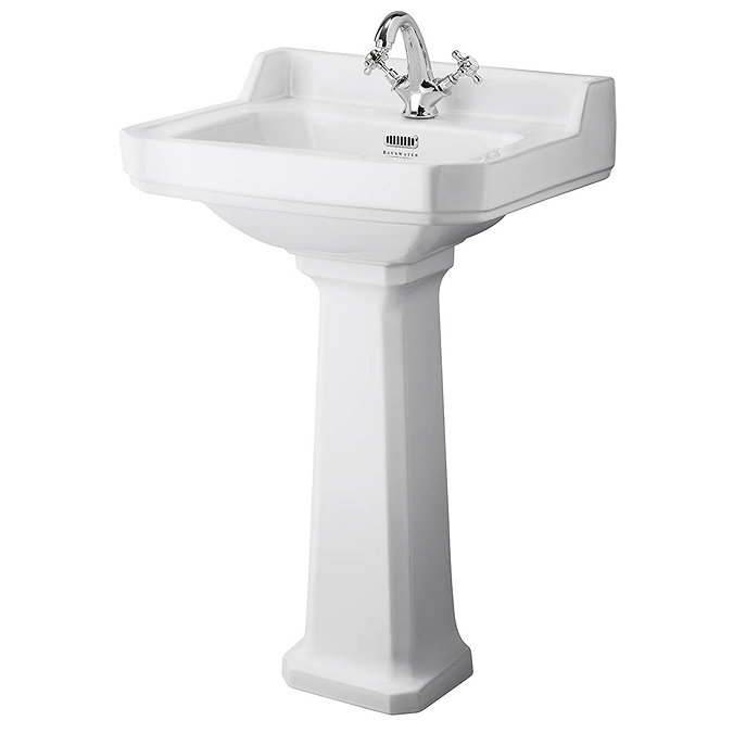 Bayswater Fitzroy Traditional 1TH Basin & Full Pedestal Large Image