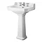 Bayswater Fitzroy Comfort Height Traditional 3TH Basin & Full Pedestal Large Image