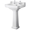Bayswater Fitzroy Traditional 2TH Basin & Full Pedestal Large Image