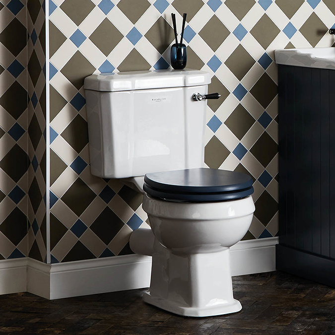 Bayswater Fitzroy Traditional Close Coupled Toilet with Ceramic Lever Flush  Feature Large Image